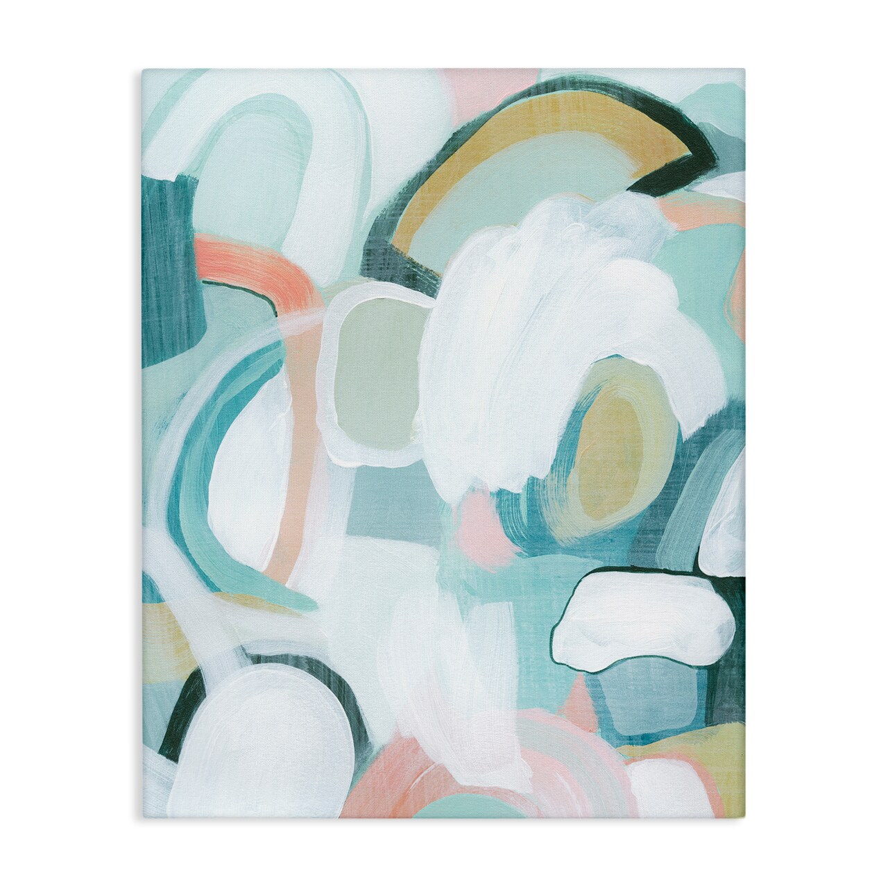 Stupell Industries Pastel Arched Forms Canvas Wall Art Design by Grace Popp
